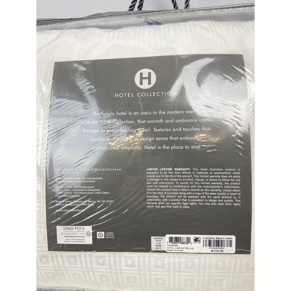 Hotel Collection King Luxe Down Alternative Medium-Support Pillow - Picture 4 of 13